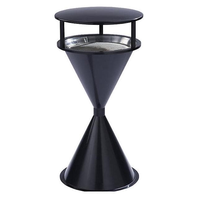 VAR, Asbak, Standascher D445xH900mm schwarzgrau m.Dach ASA-Kunststoff S äBU
