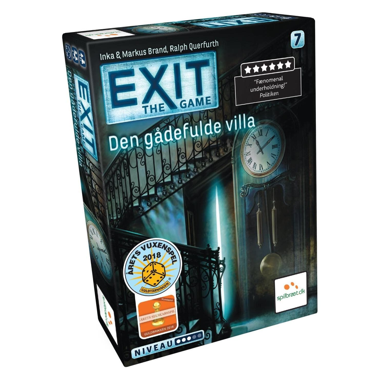 Lautapelit UITGANG 7: Den Gådefulde Villa (DA) (Deens, 1 - 4 Spelers)