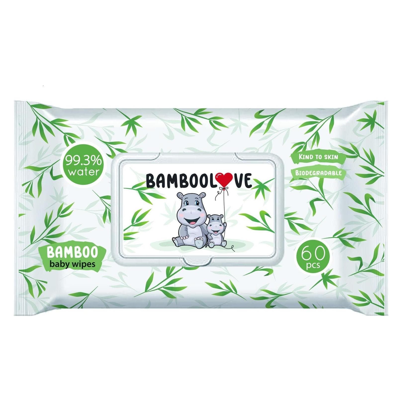 Bamboolove Vochtregulerende Bamboe Doekjes 60 Stcs -