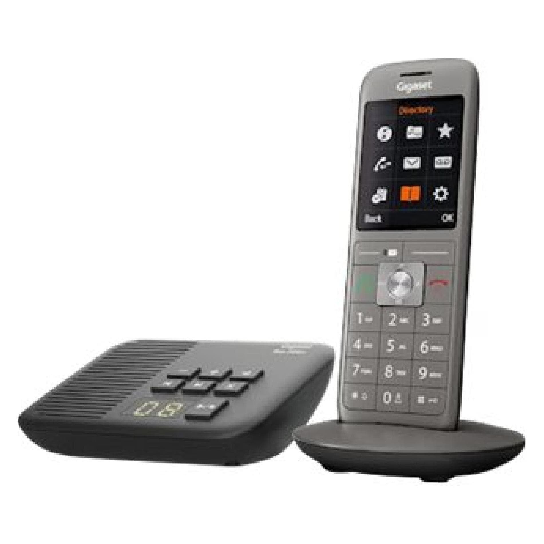 Gigaset CL660A (DE versie), Telefoon, Grijs, Zwart