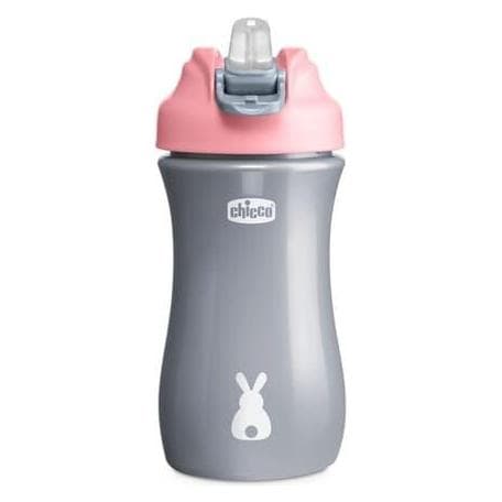 Chicco, Babyfles, Pop Up Beker Roze 2Y+ (350 ml)