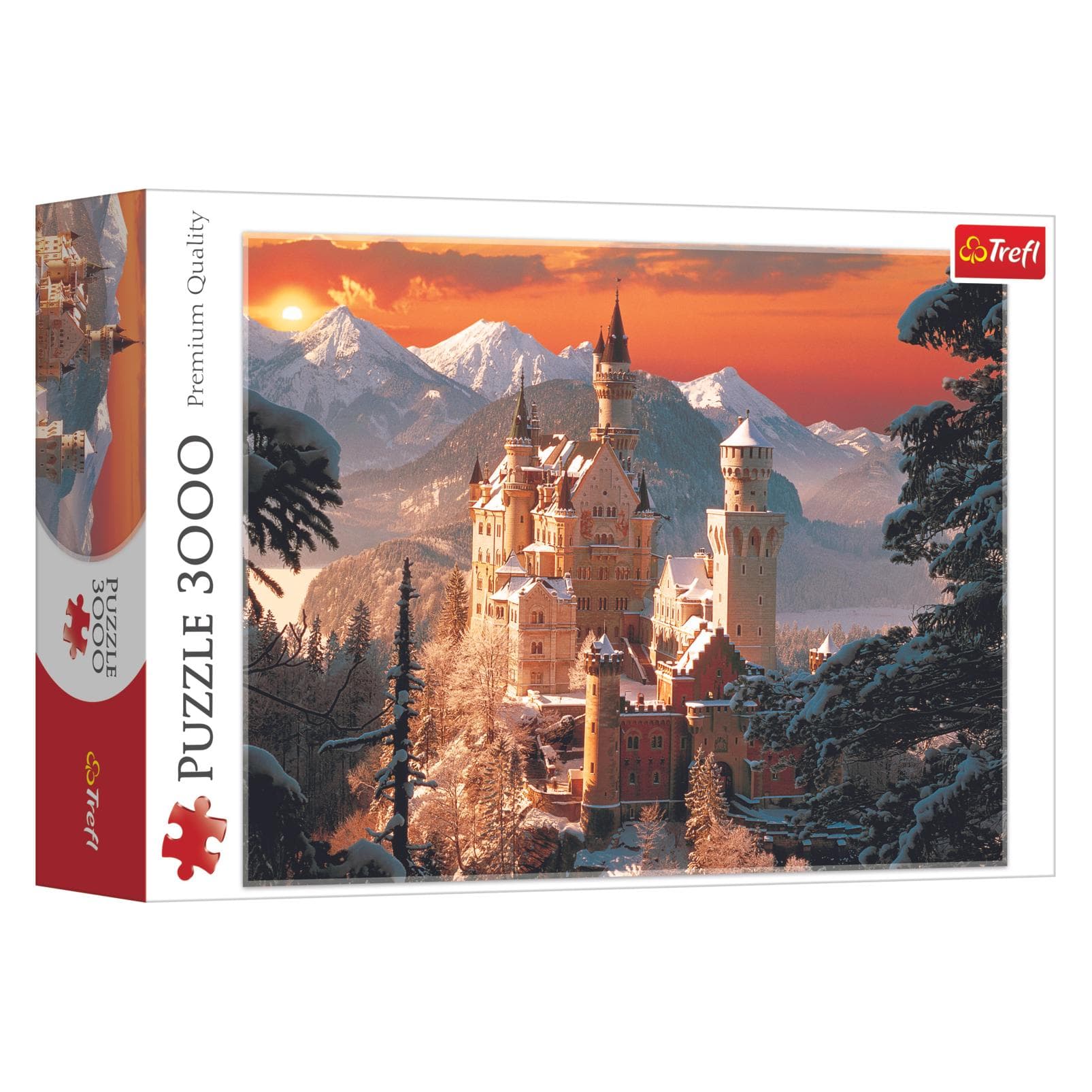 Trefl Kasteel Neuschwanstein in de winter (3000 onderdelen)