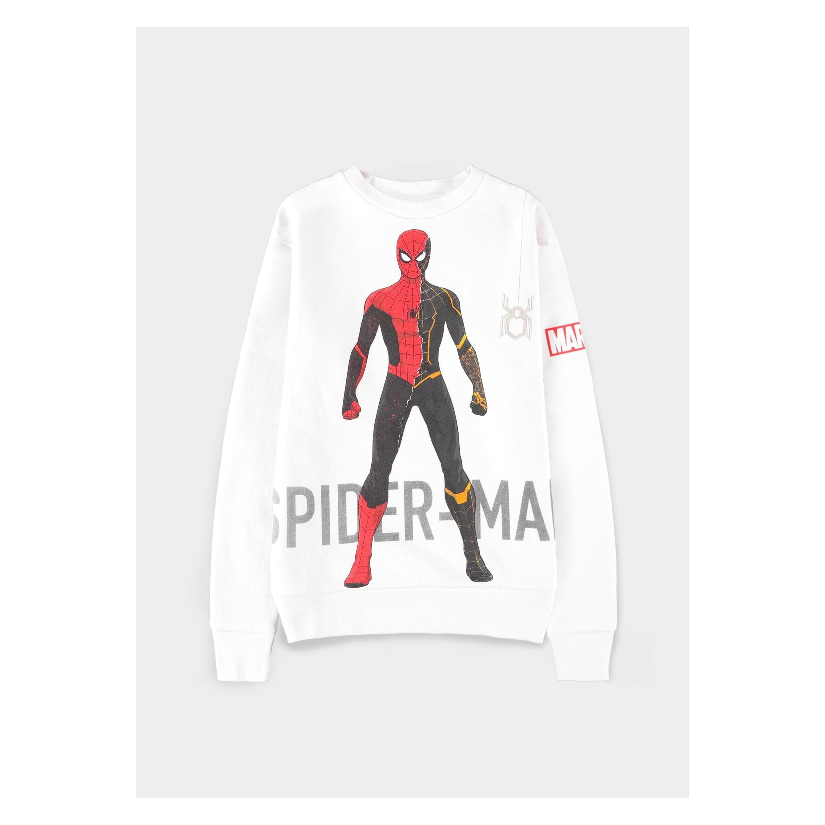Spider-Man: No Way Home, Mannen, Springer, Jongens trui, Wit, (122, 128)
