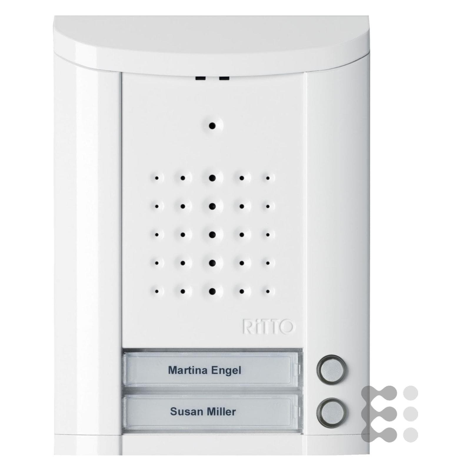 Ritto, Bel + deurintercom, Elektrisch deurstation ws Entravox 2knoppen