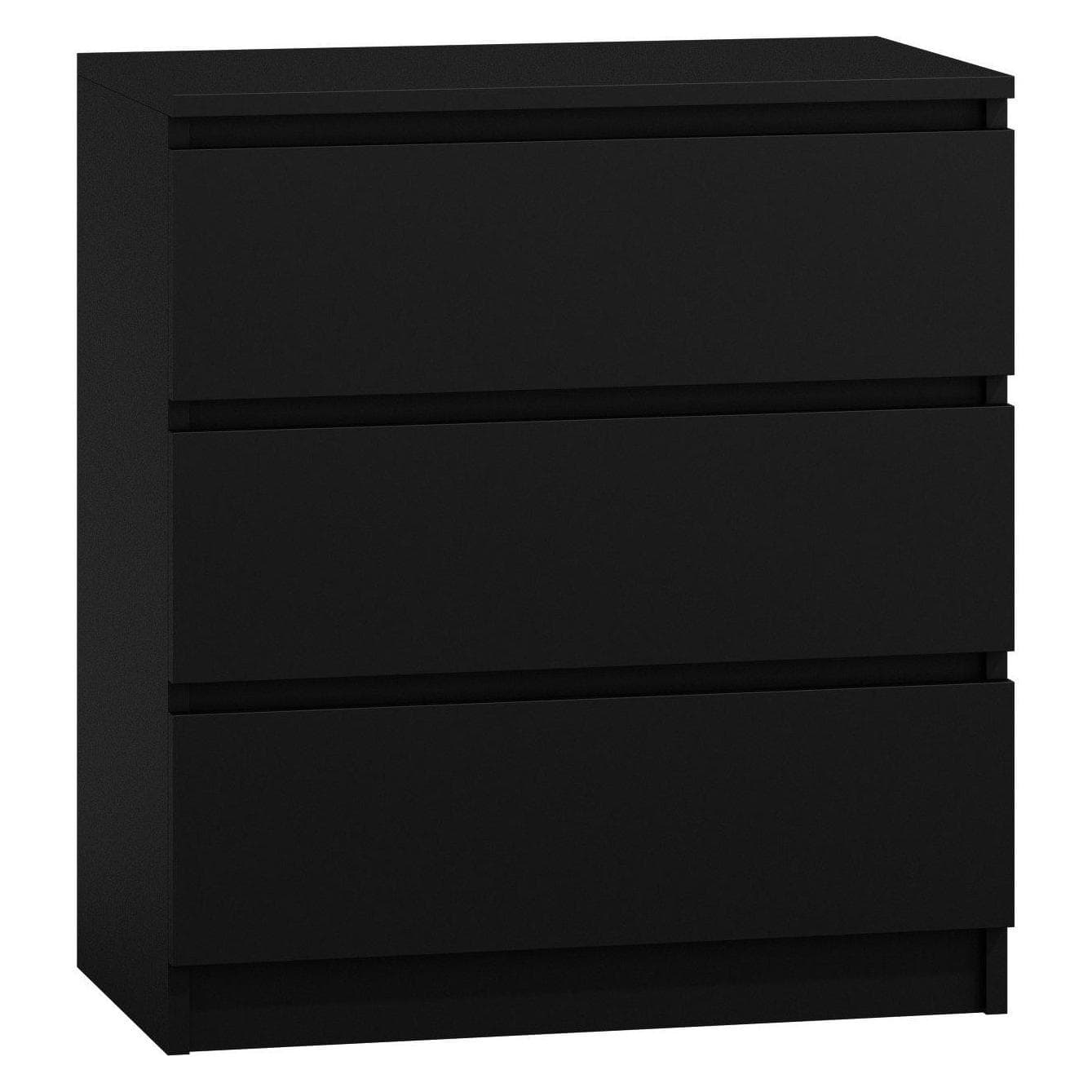Topeshop, Ladekast + dressoir, M3 CZERŃ ladekast (70 x 40 x 75 cm)