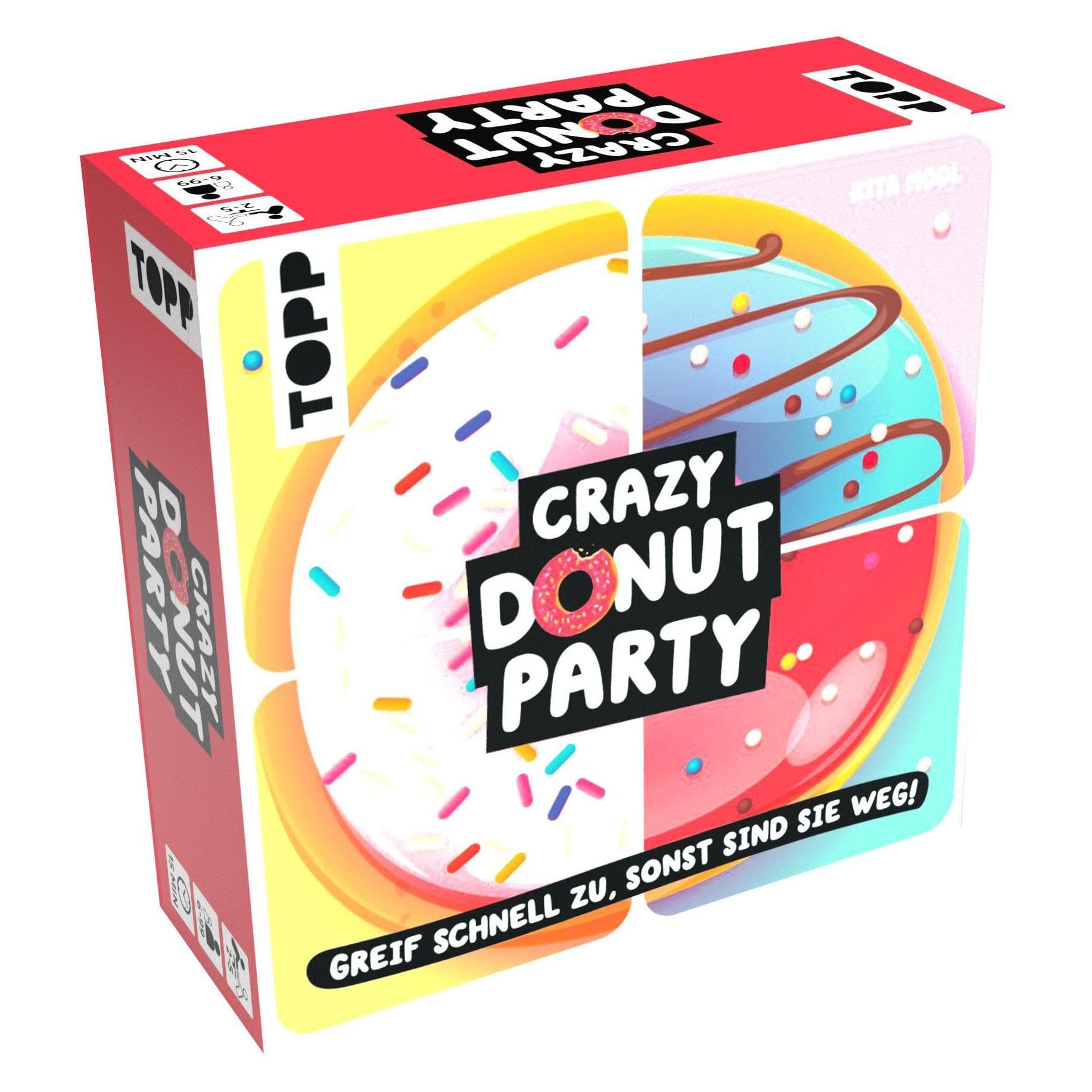 Frech Gek Donut Feest. Grijp ze snel of ze zijn weg! (Duits, 2 - 5 Spelers)