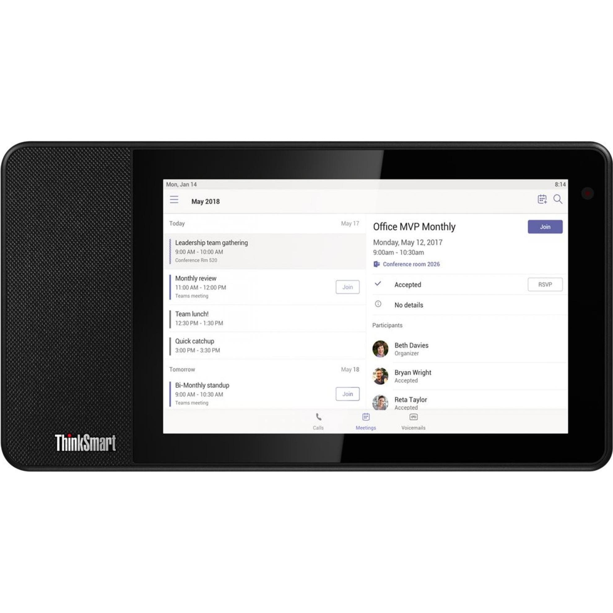 Lenovo ThinkSmart View, Conferentieapparaten, Zwart