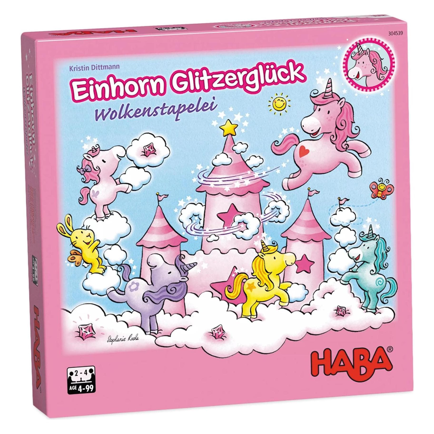 Haba Eenhoorn Glitter Geluk (Duits, Frans, Italiaans, Nederlands, Spaans, 1 - 4 Spelers)