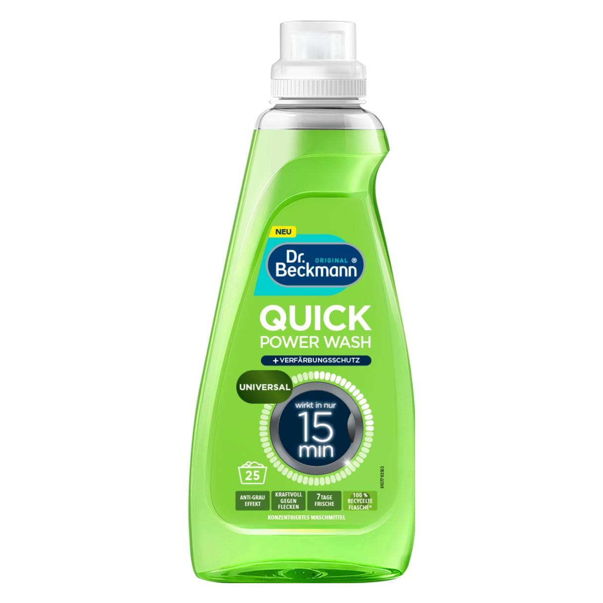 Dr. Beckmann Liquid detergent QUICK, 0.8 l, Wasmiddel + Textielverzorging