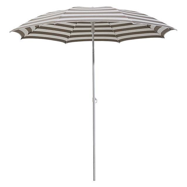 Jan Kurtz, Parasol, Parasol, Ø 2000 mm, wit frame, wit / taupe (2 m)