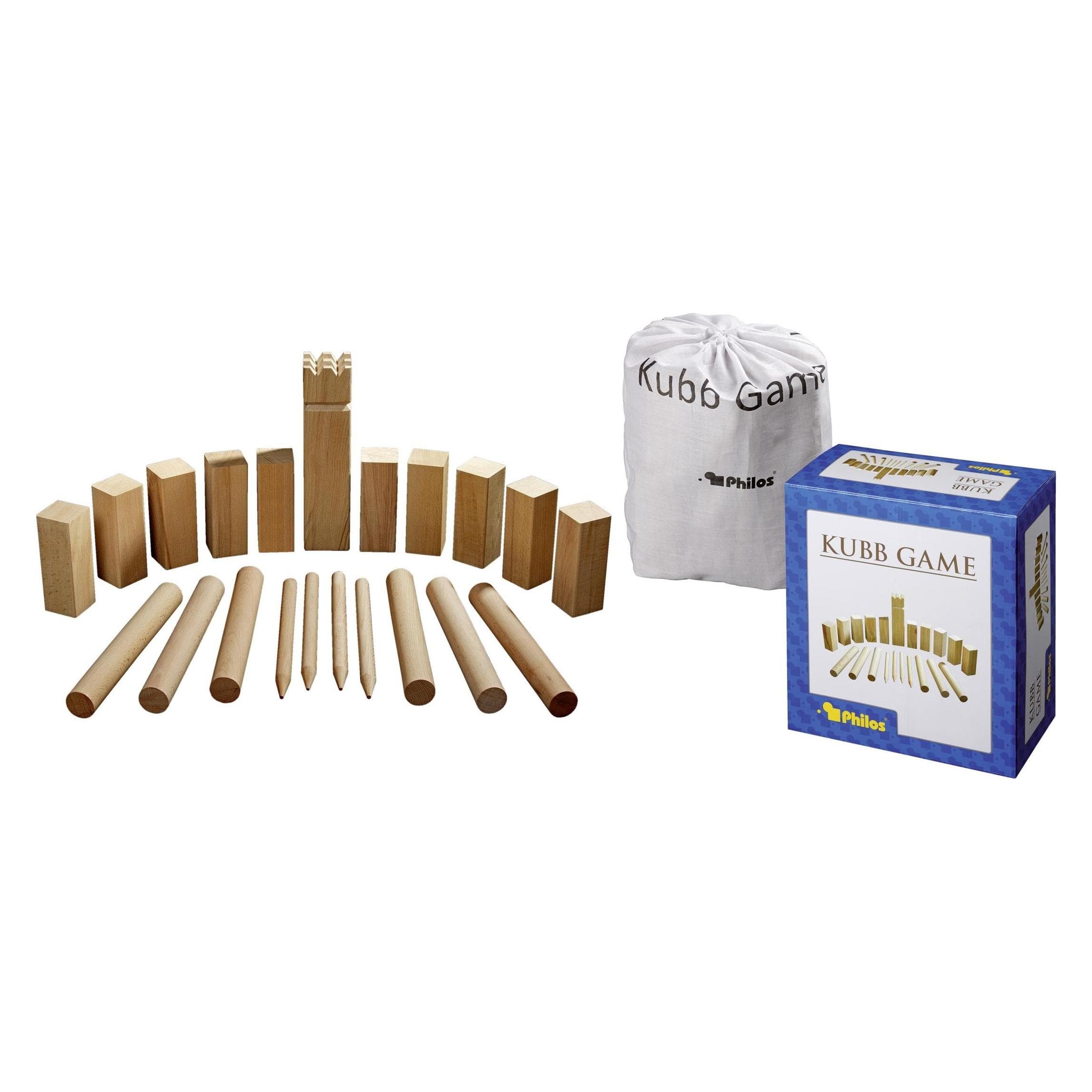 Philos Kubb Spel (2 - 12 Spelers)