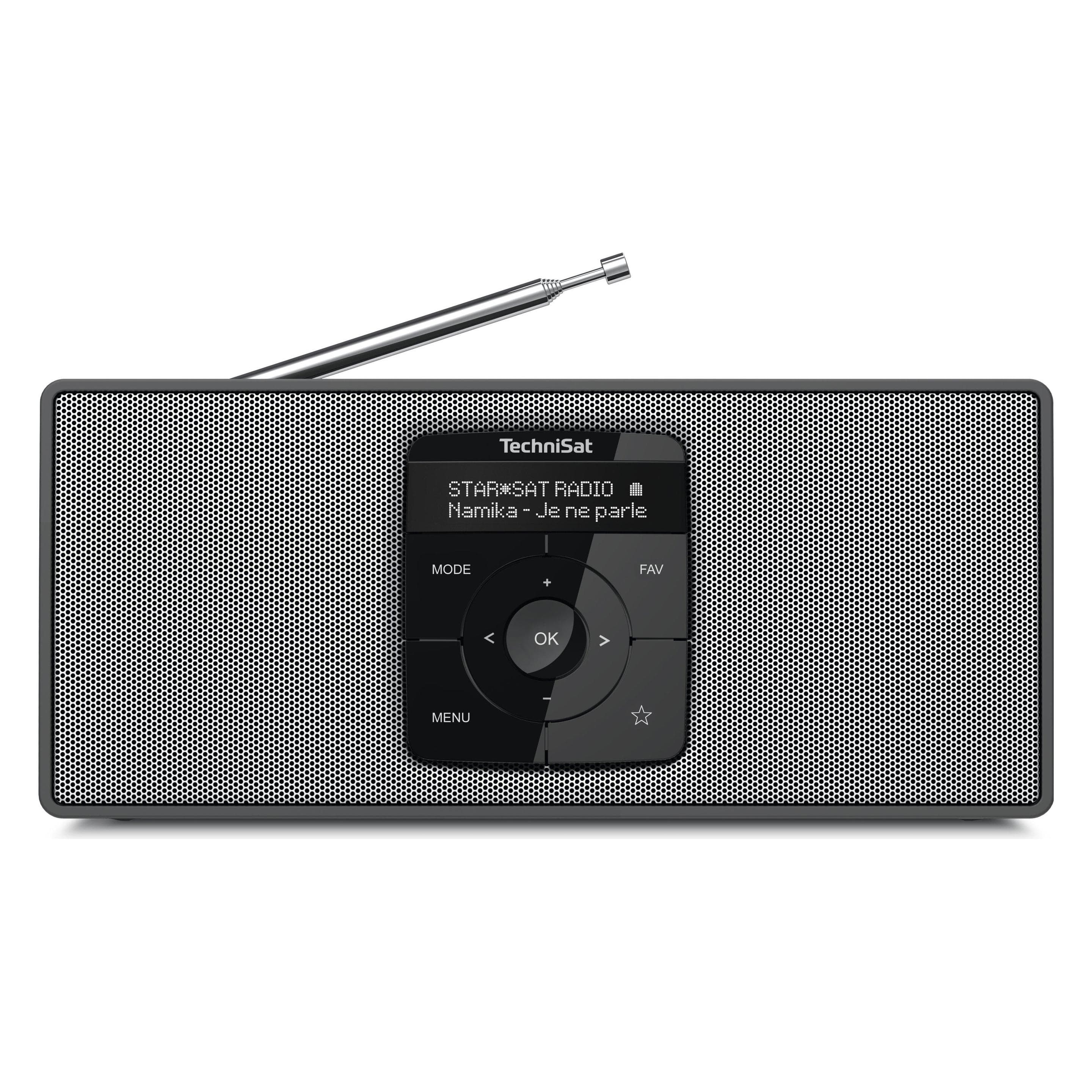 TechniSat DigitRadio 2 S (DAB+, FM, Bluetooth), Radio, Zwart, Zilver