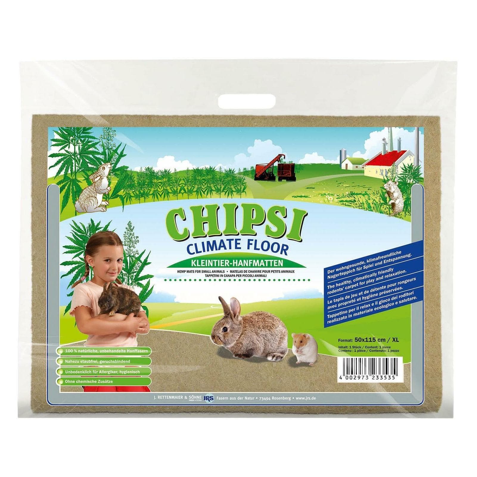 Chipsi Klimaatvloer hennepmat (0.75 kg, Chips), Beddengoed