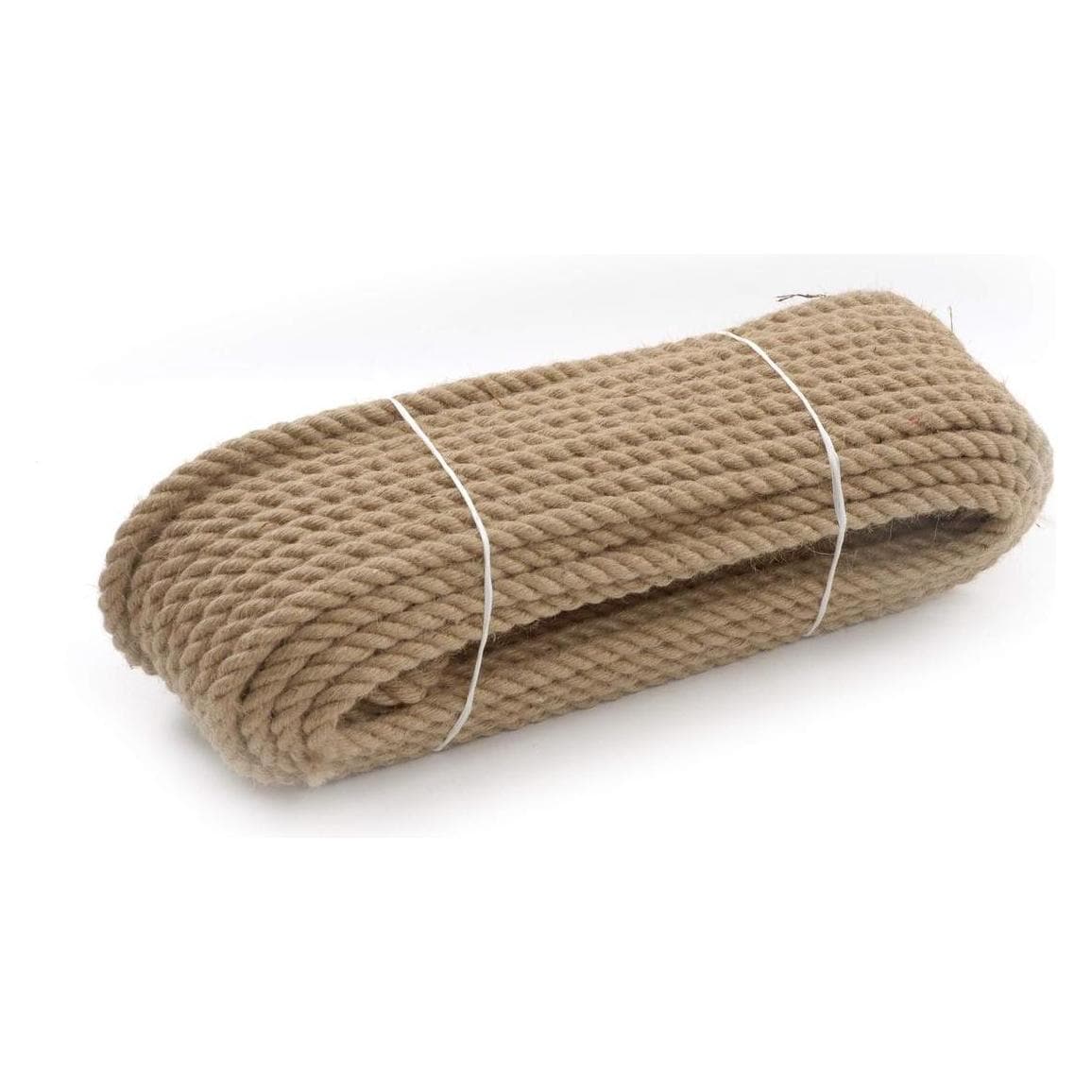 Linotech, Touwen, Jute touw touw gedraaid jute Natuurlijke zeilen Fabrikant Decoratief Duurzaam 3 strengen (15 m)