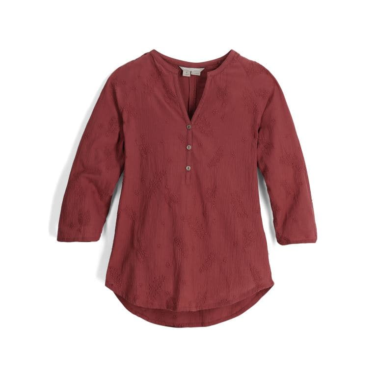 Oasis Tunic II 3/4 Sleeve Shirt Dames Wild Rhubarb M
