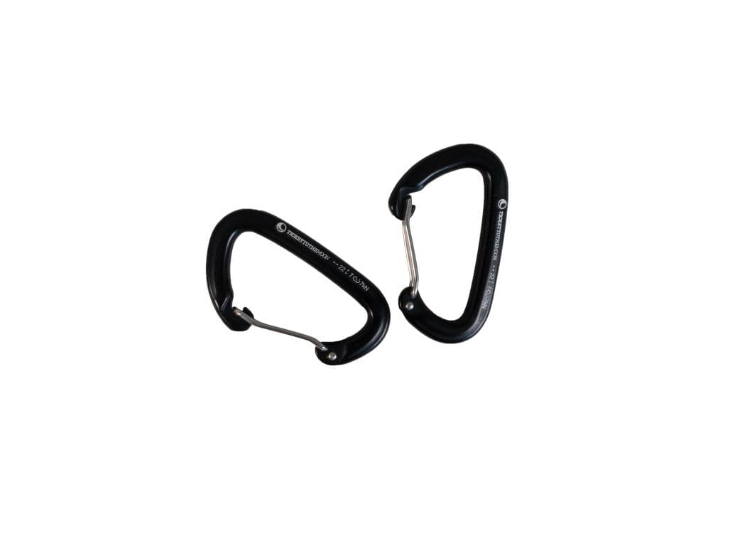 Carabiner 22kN - Pair Carabine Black 8,5 x 5,2 cm