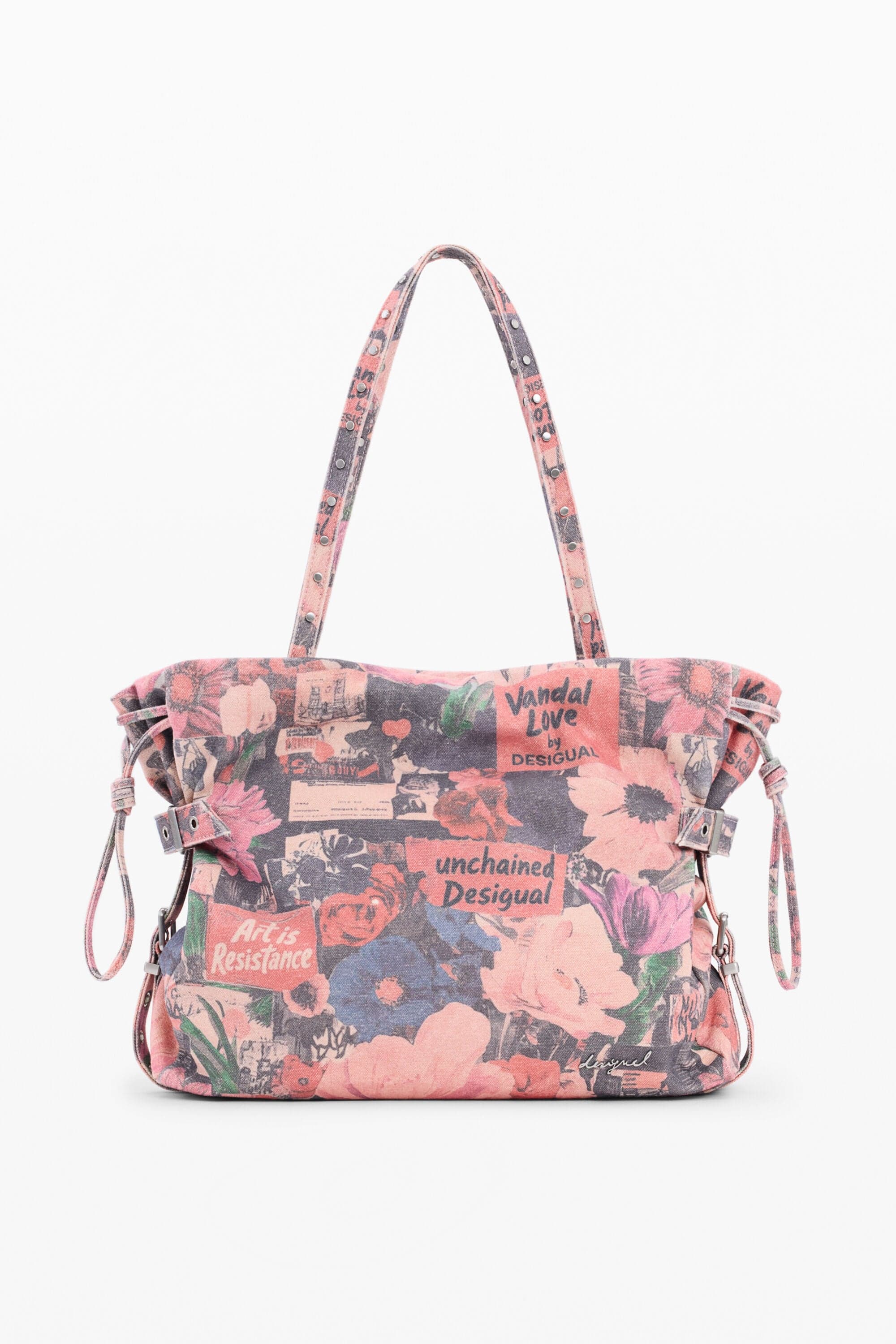 Desigual, denim collage tas, Katoen, U