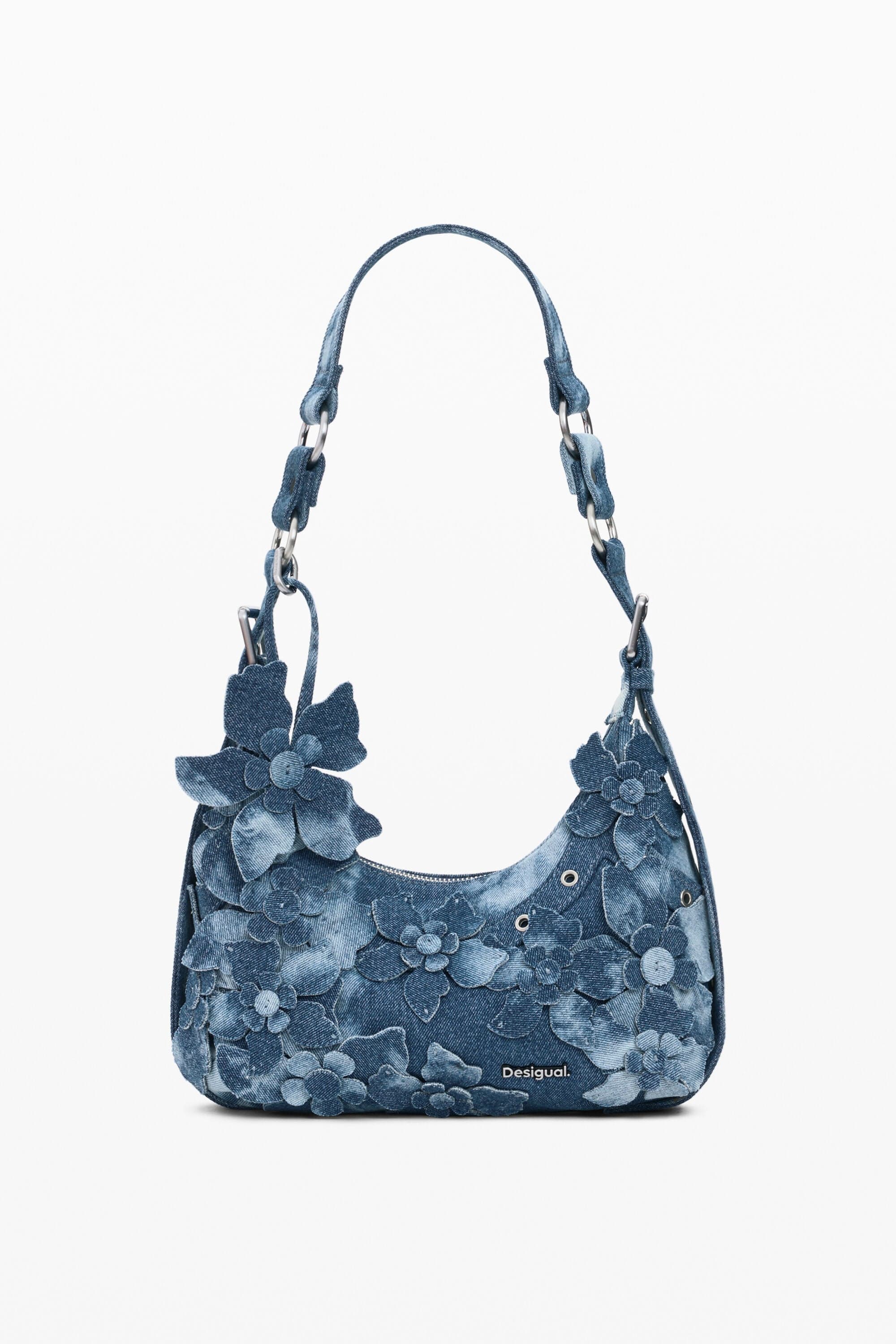 Desigual, Sac en denim moyen, Bleu, U