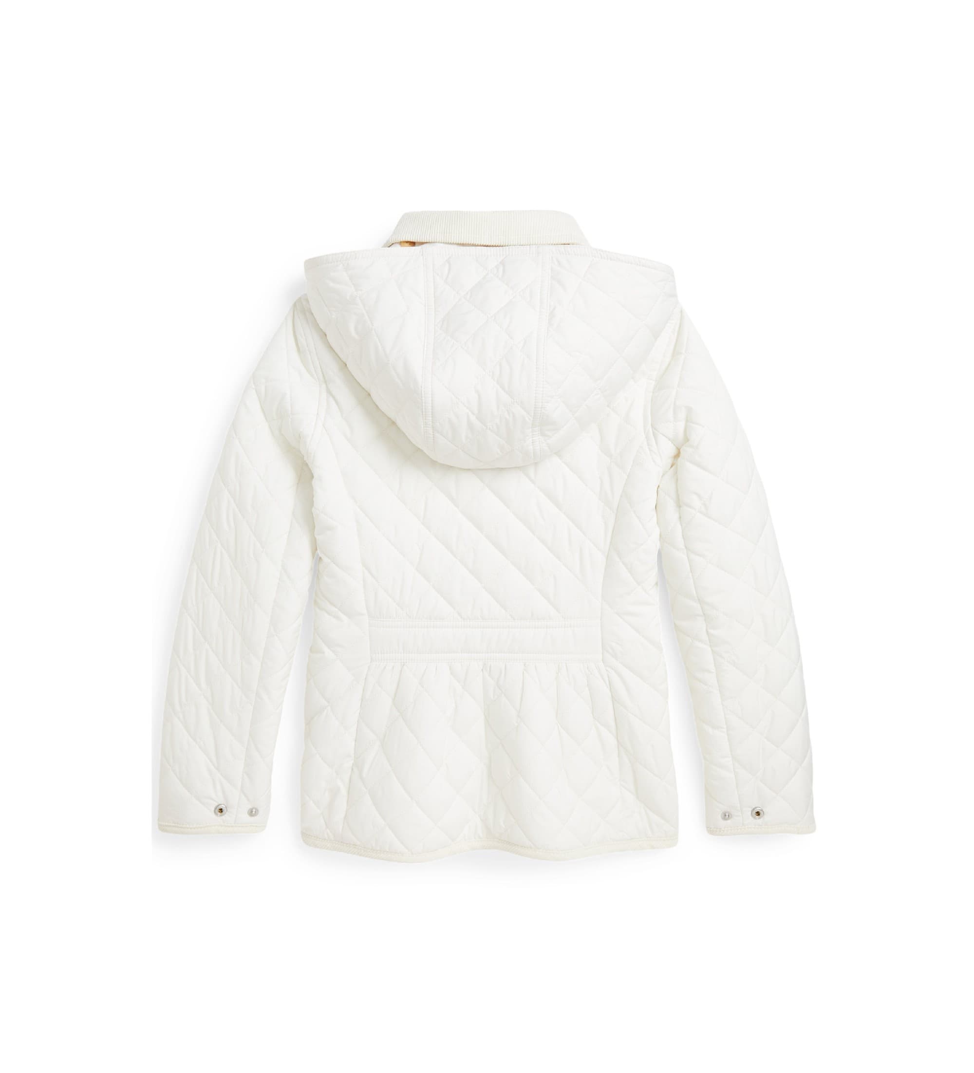 Polo Ralph Lauren für Mädchen. 313910983006 Steppjacke weiß ((S) 7años= 130/134cm), Lässig, Recyceltes Polyester, Kinderbekleidung